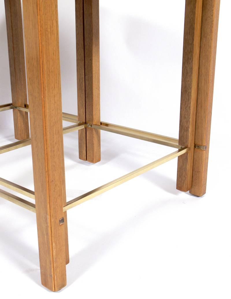 Set of Nesting Tables Designed by Edward Wormley for Dunbar In Good Condition In Atlanta, GA