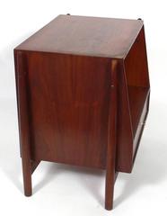 Pair of Modern Walnut Nightstands by Kipp Stewart for Drexel
