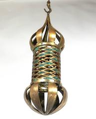 Bronze Pendant Fixture by Pepe Mendoza