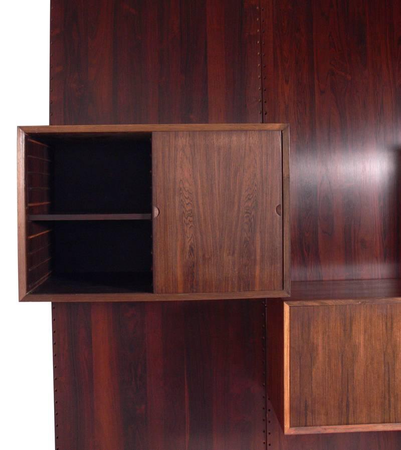 Danish Modern Rosewood Wall Unit by Poul Cadovius In Good Condition In Atlanta, GA