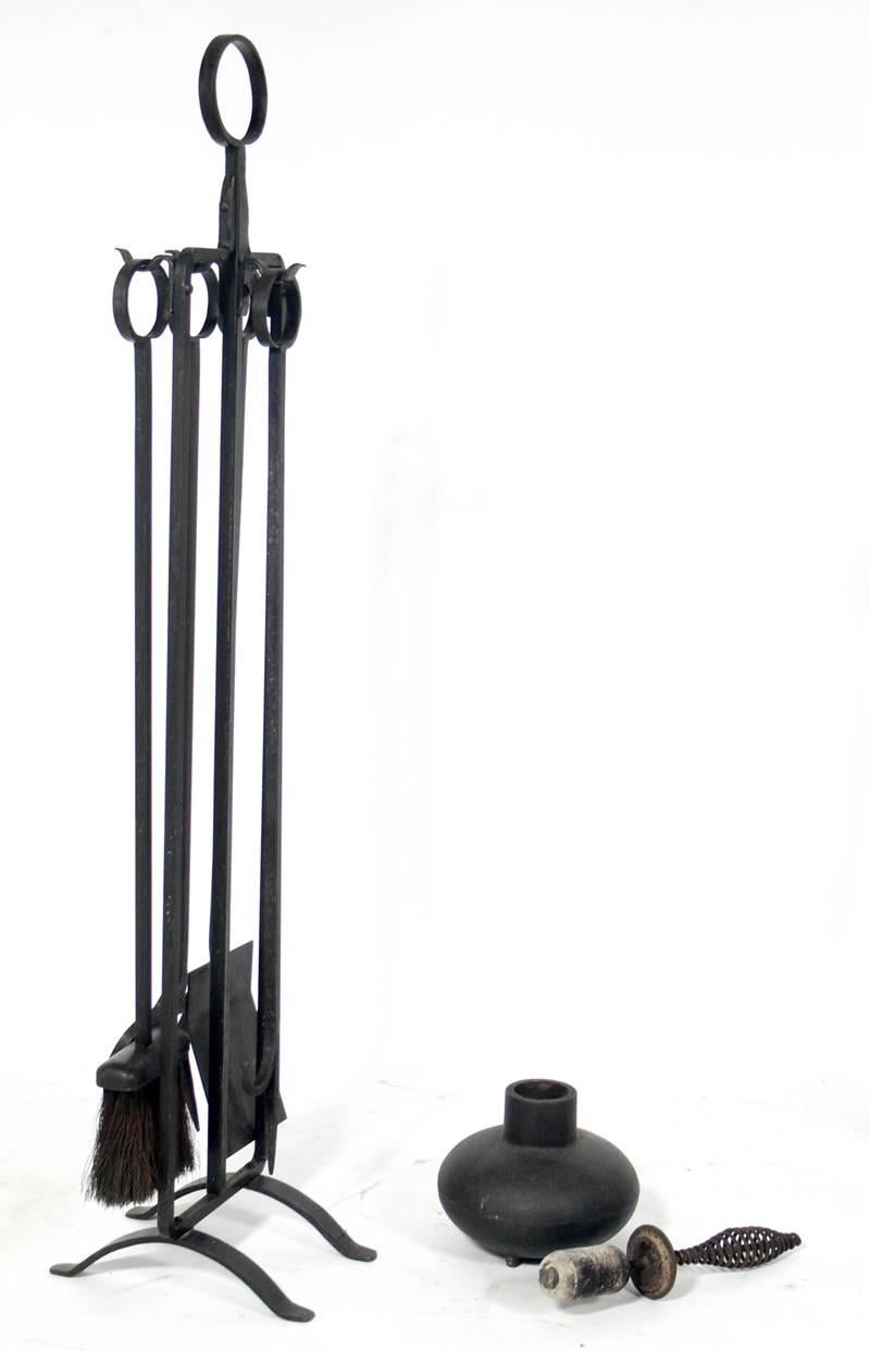 Plaqué Sélection d'outils de feu modernes