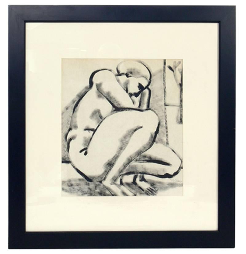 Mid-Century Modern Selection of Black and White Nude Artwork For Sale