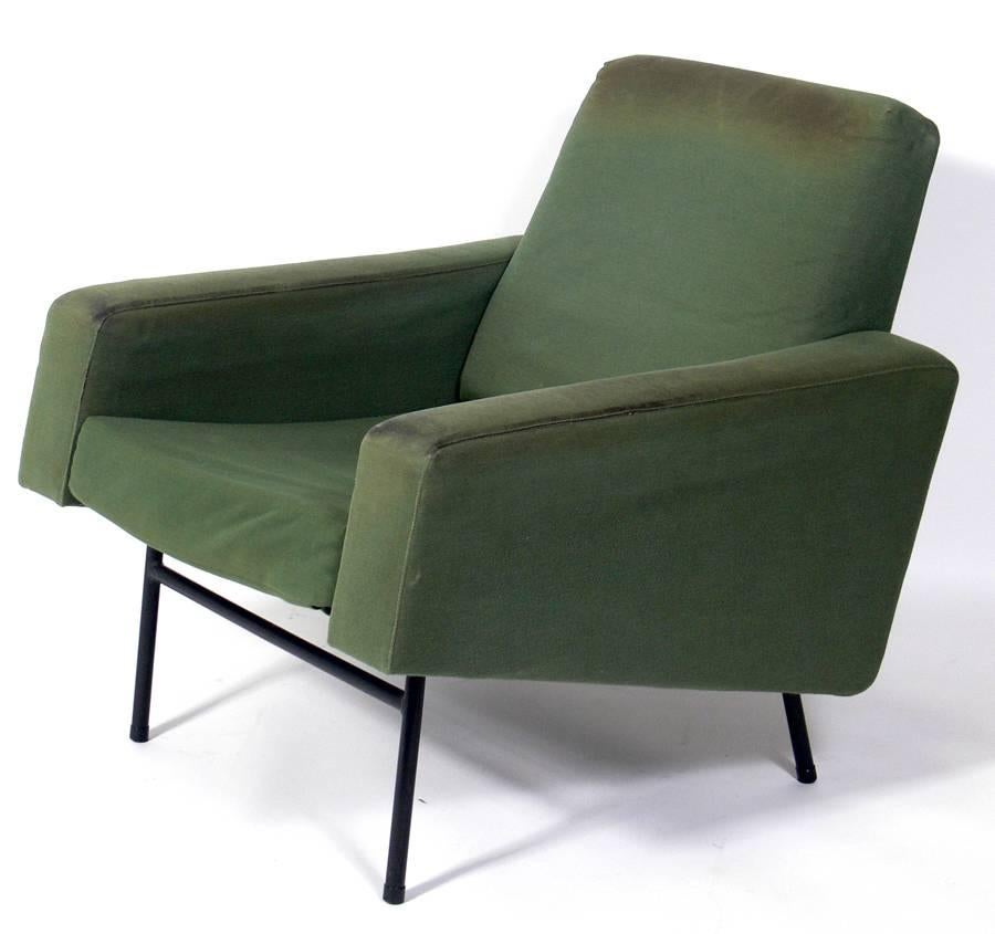 Mid-Century Modern Pair of Modern Lounge Chairs by Pierre Guariche for Airborne