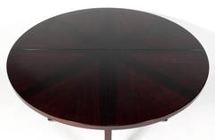 Table de salle à manger en bois de rose par Ico Parisi pour MIM, sièges quatre-huit