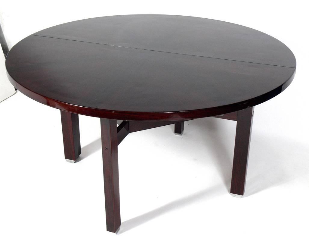 Mid-Century Modern Rosewood Dining Table by Ico Parisi for MIM, Seats Four-Eight