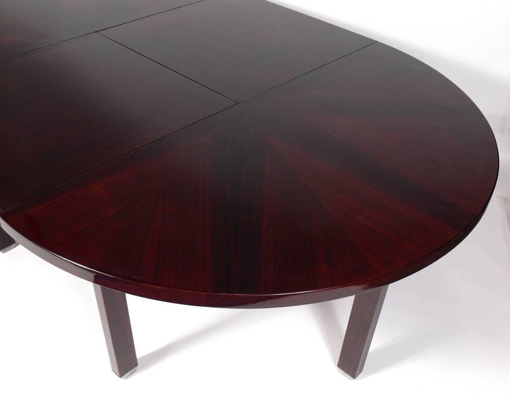 Mid-20th Century Rosewood Dining Table by Ico Parisi for MIM, Seats Four-Eight