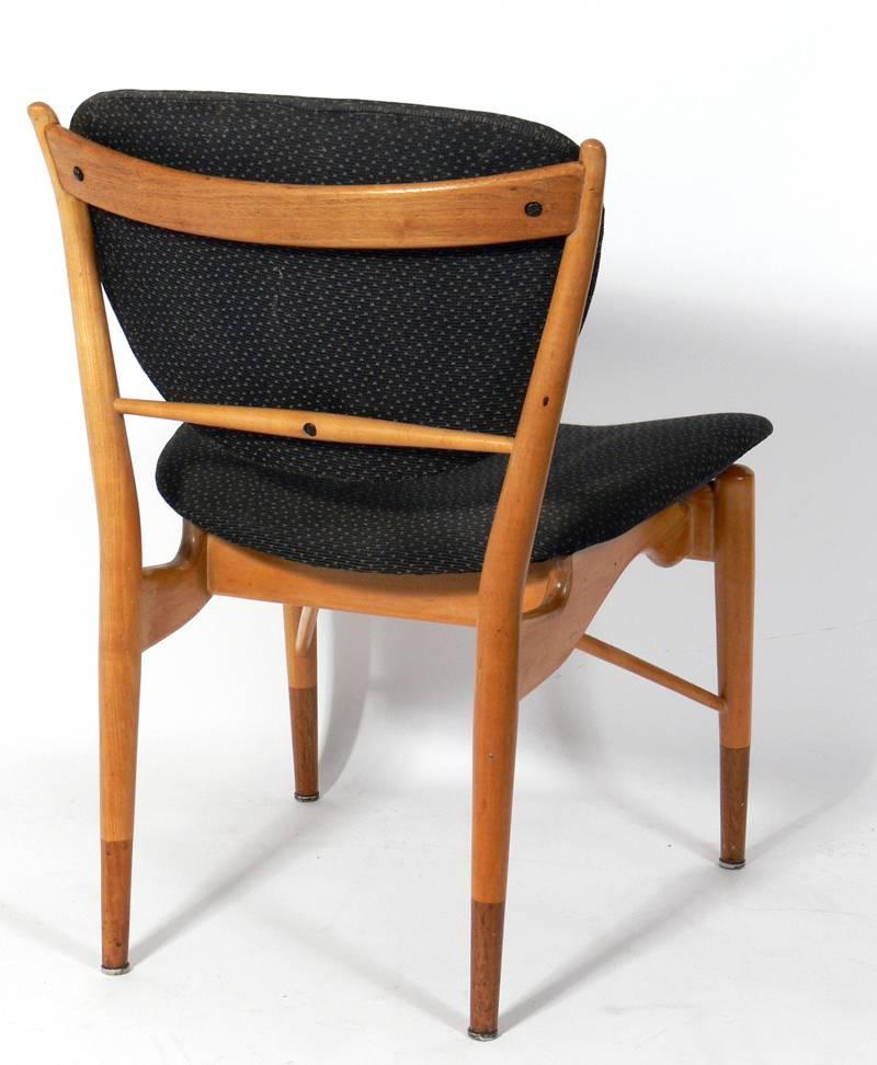 Mid-20th Century Danish Modern Dining Table and Four Chairs by Finn Juhl