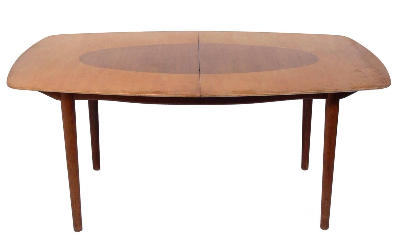 Maple Danish Modern Dining Table and Four Chairs by Finn Juhl