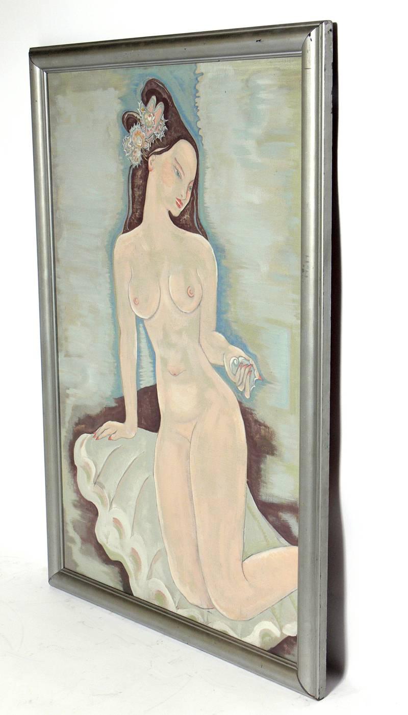 American Large-Scale Art Deco Nude Painting