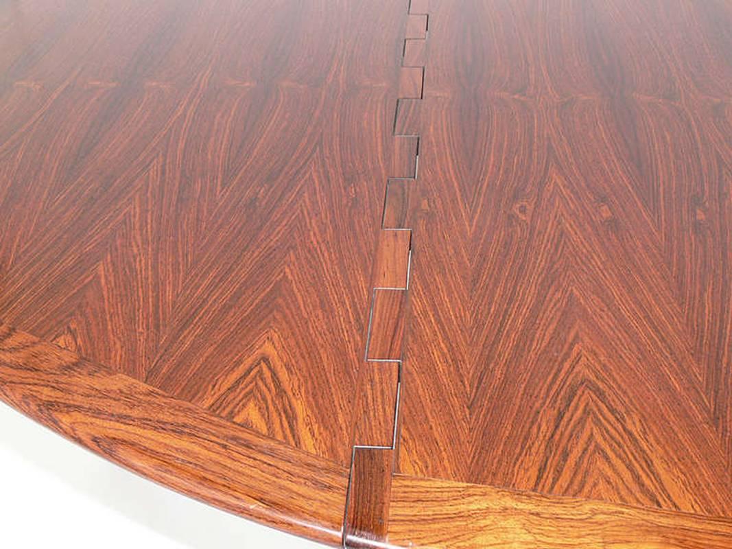 Oval Rosewood Danish Modern Dining Table by Kurt Ostervig 2