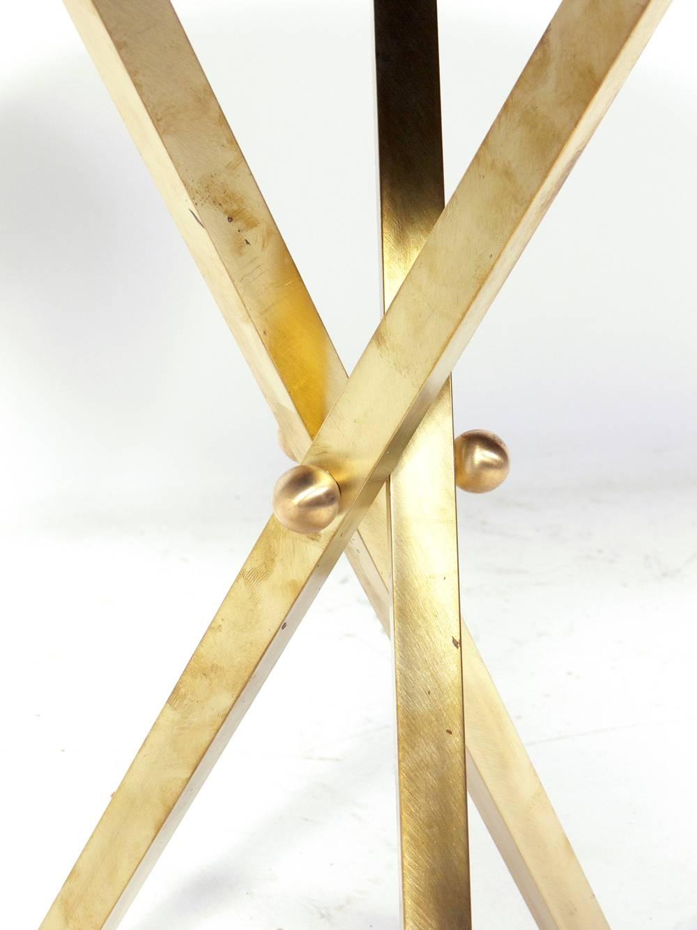 Mid-20th Century Elegant Brass Tripod Table Designed by Piero Fornasetti
