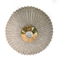 Lustre en cristal français, modèle encastré, style Hollywood Regency