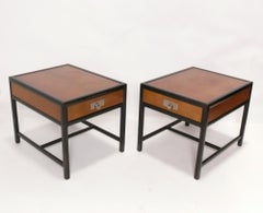 Michael Taylor for Baker Clean Lined End Tables or Night Stands