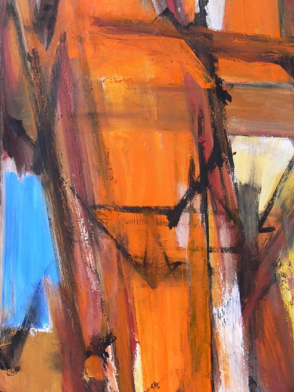 Pair of Vibrant, 1970s Abstract Paintings at 1stDibs