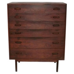 Commode haute de style moderne danois, de la marque Founders Jack Cartwright, style Mid-Century Modern
