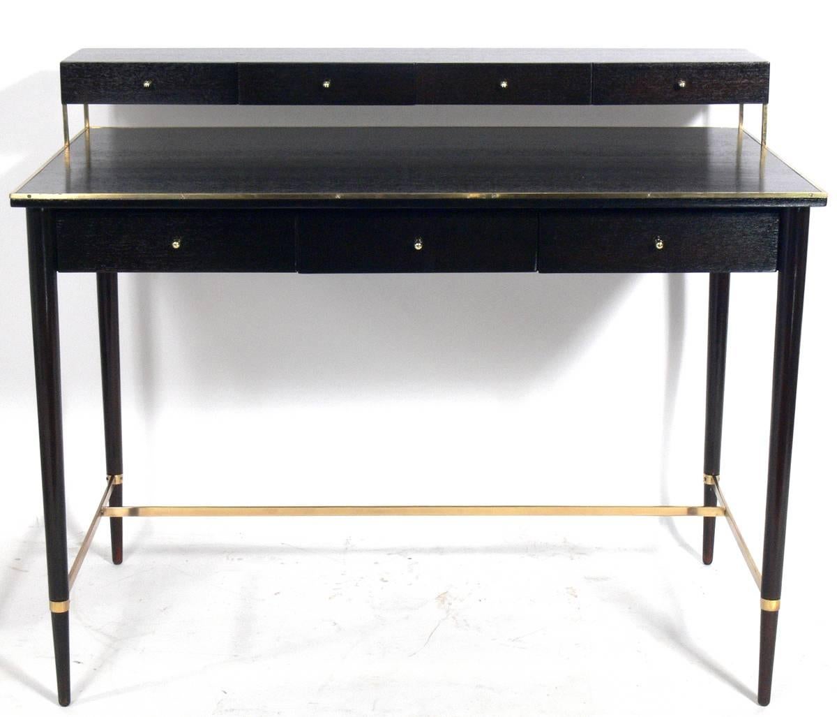 Mid-Century Modern Clean Lined Desk and Chair by Paul McCobb