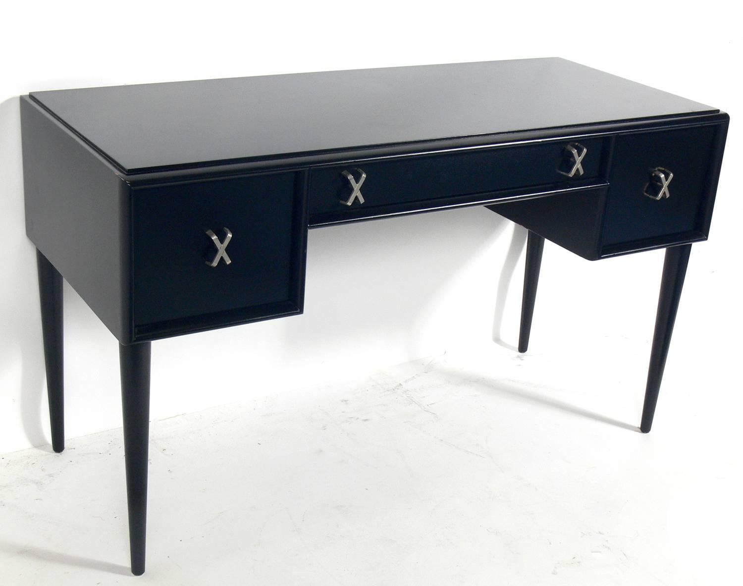Mid-Century Modern Elegant Desk or Vanity Designed by Paul Frankl