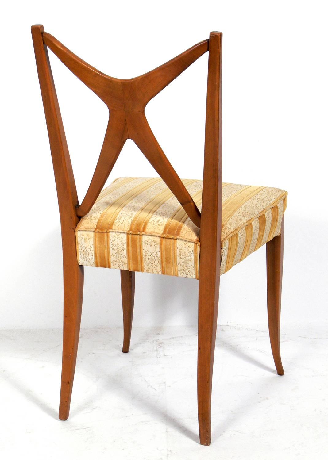 Set of Four Italian Midcentury Dining Chairs In Good Condition In Atlanta, GA