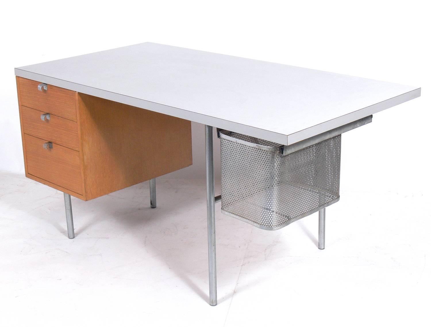 Clean lined modern desk, designed for the 
