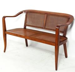 Curvaceous Settee or Bench in the Manner of Dunbar