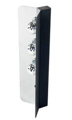 Sleek Chrome Table Lamp with Mirrored Bulbs