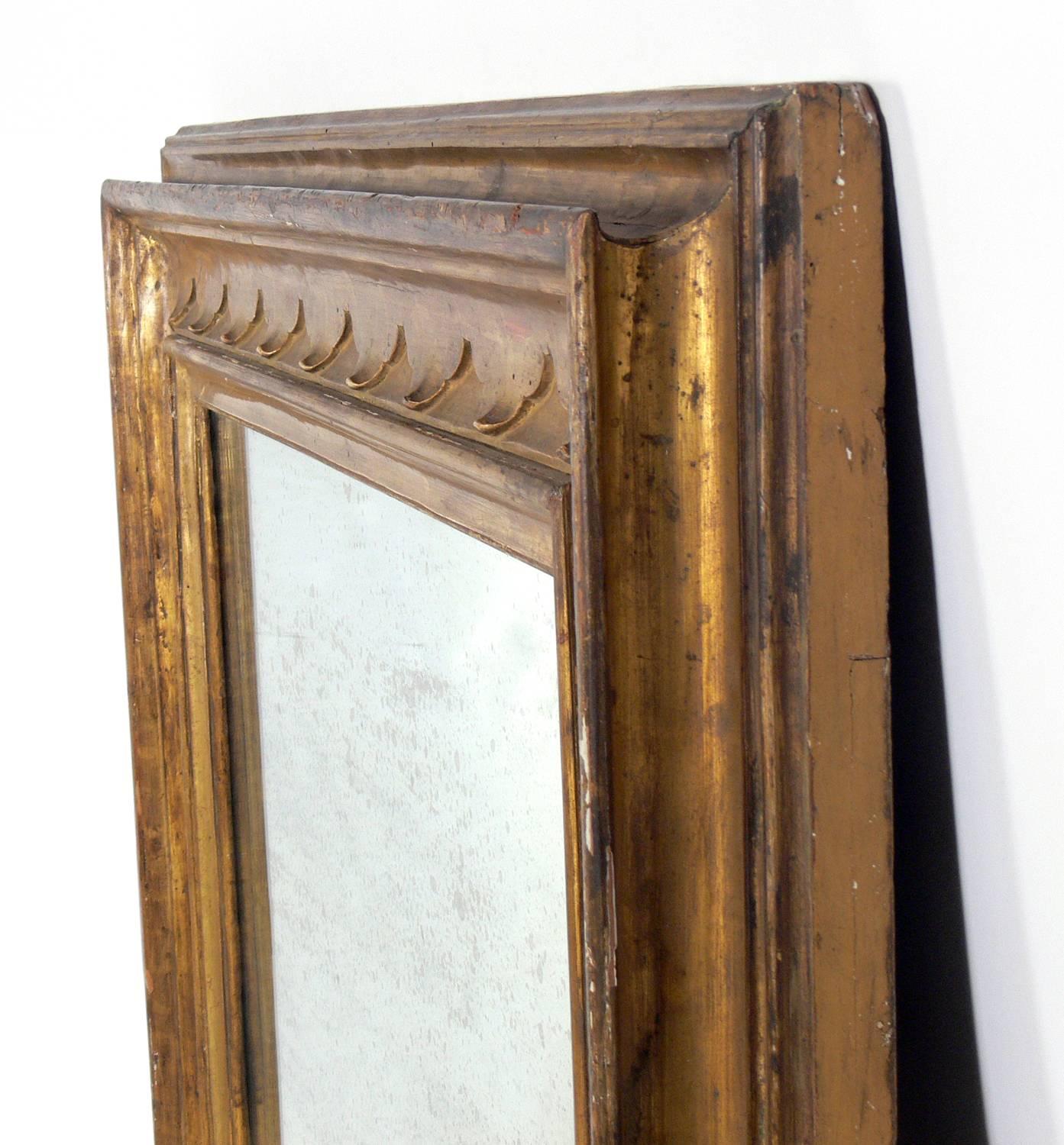 Federal Large Scale 19th Century Gilt Mirror 