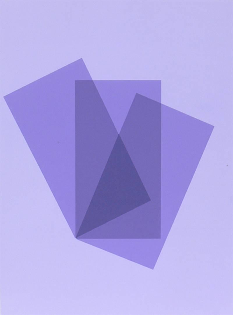 Mid-Century Modern Josef Albers Abstract Lithographs from Interaction of Color