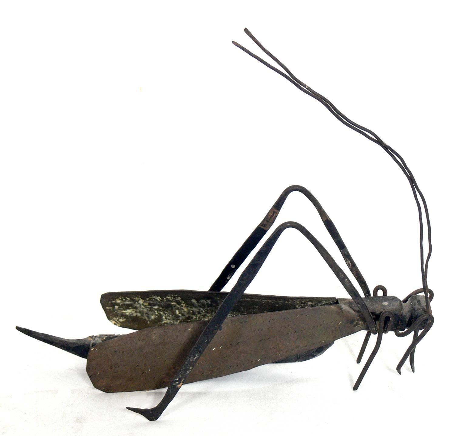 Group of Late 19th Century Japanese Iron and Brass Insects In Distressed Condition In Atlanta, GA