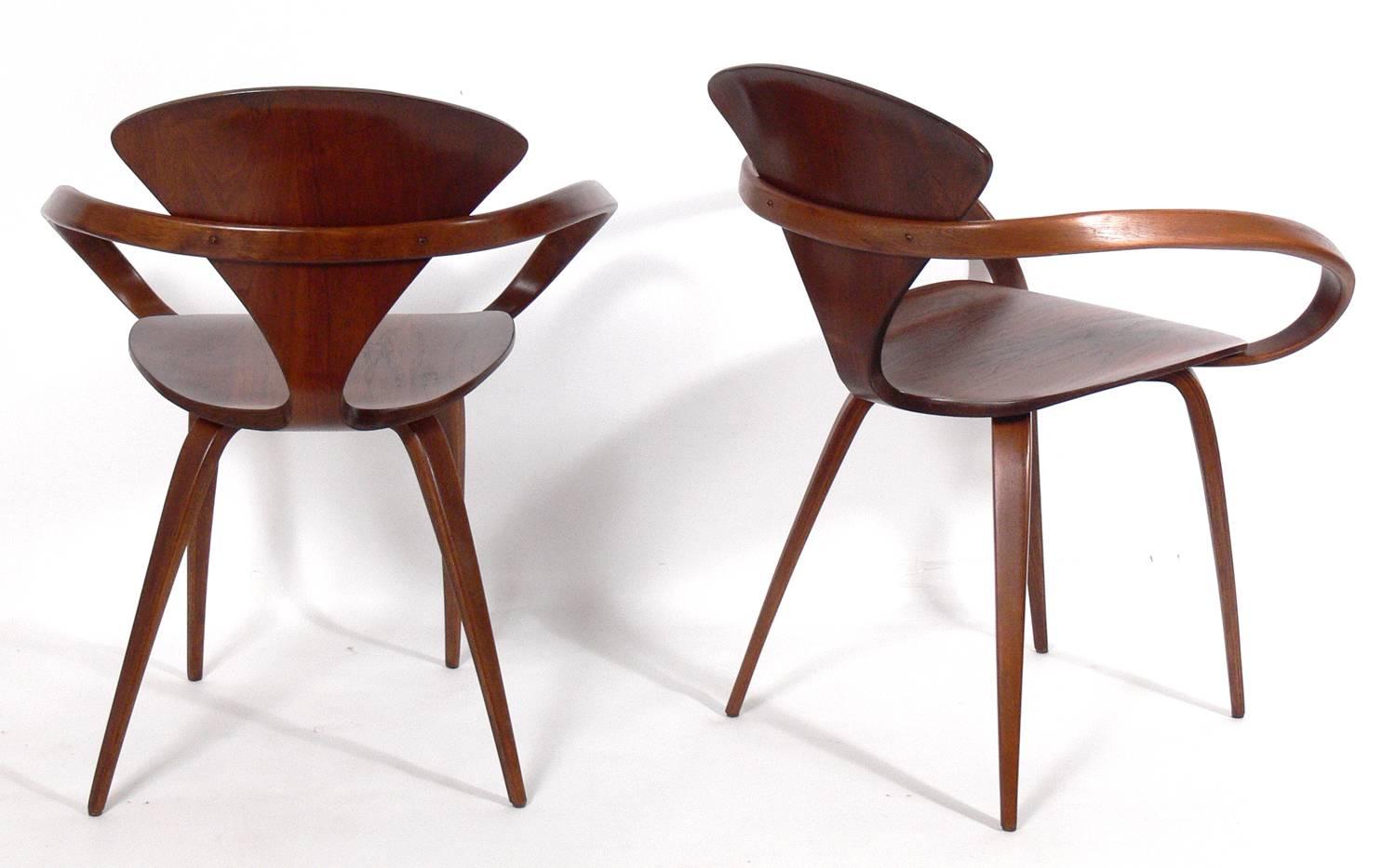 Mid-Century Modern Set of 12 Sculptural Dining Chairs by Norman Cherner for Plycraft