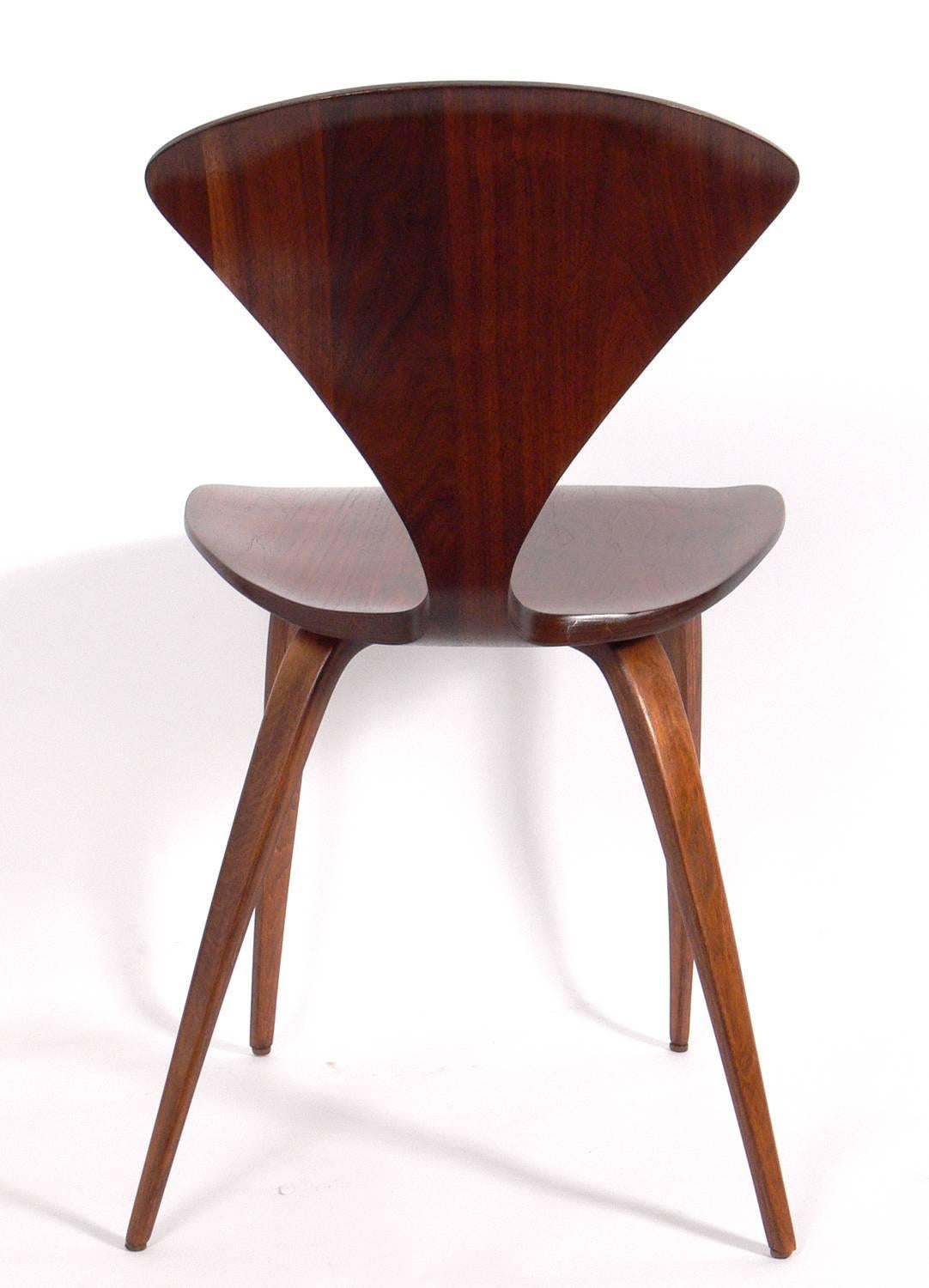 Walnut Set of 12 Sculptural Dining Chairs by Norman Cherner for Plycraft