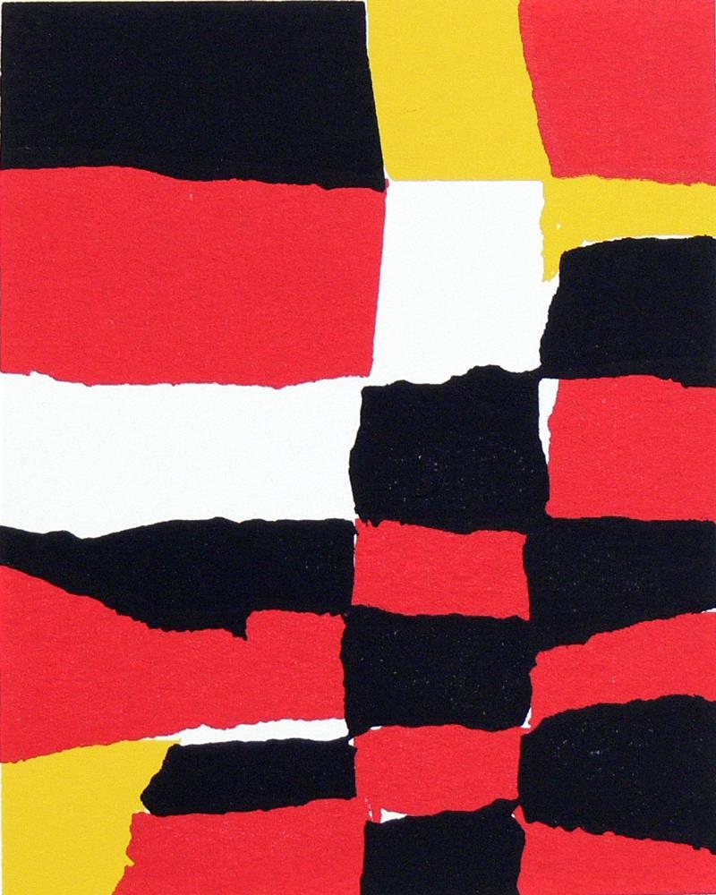 Suite aus sieben abstrakten Lithografien von Josef Albers aus der Interaktion von Farben (amerikanisch) im Angebot