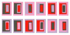 Josef Albers Abstract Lithographs from Interaction of Color