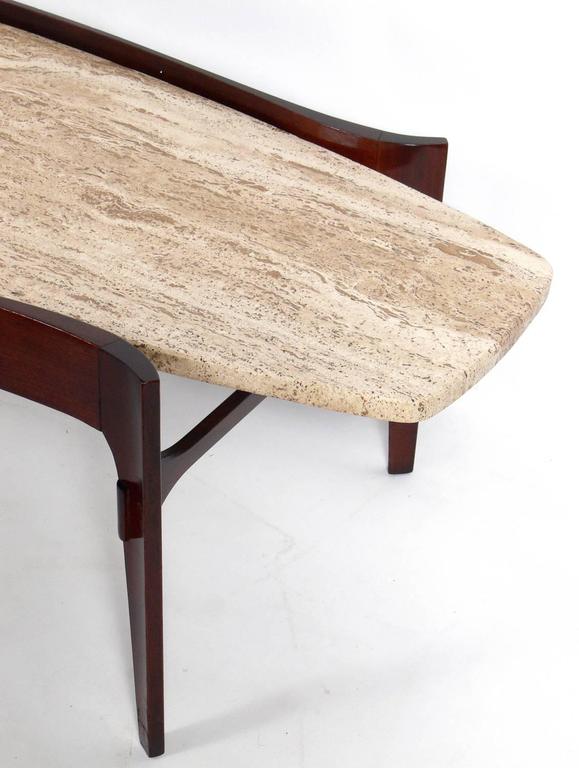 Sculptural Italian Modern Coffee Table by Bertha Schaefer For Sale at