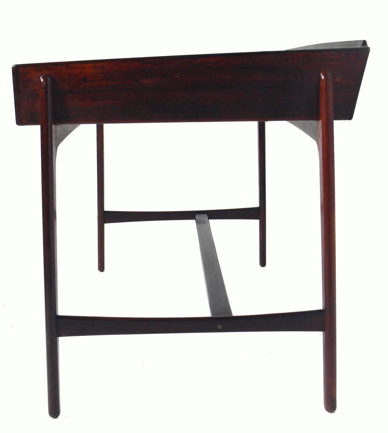 Mid-Century Modern Danish Modern Rosewood Desk by Svend and Madsen