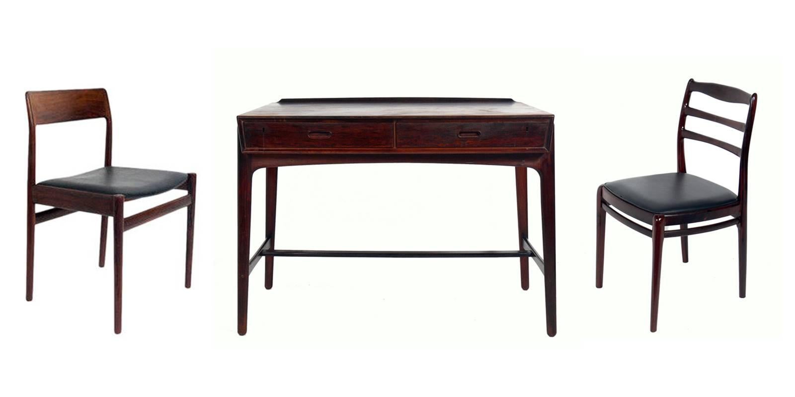 Mid-20th Century Danish Modern Rosewood Desk by Svend and Madsen
