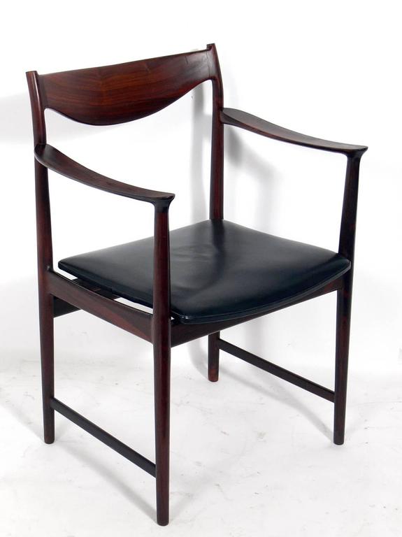Set of Eight Danish Modern Rosewood Dining Chairs designed by Torbjorn