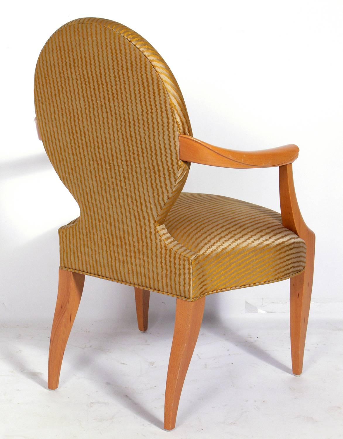 Mid-Century Modern Elegant Armchair Designed by John Hutton for Donghia