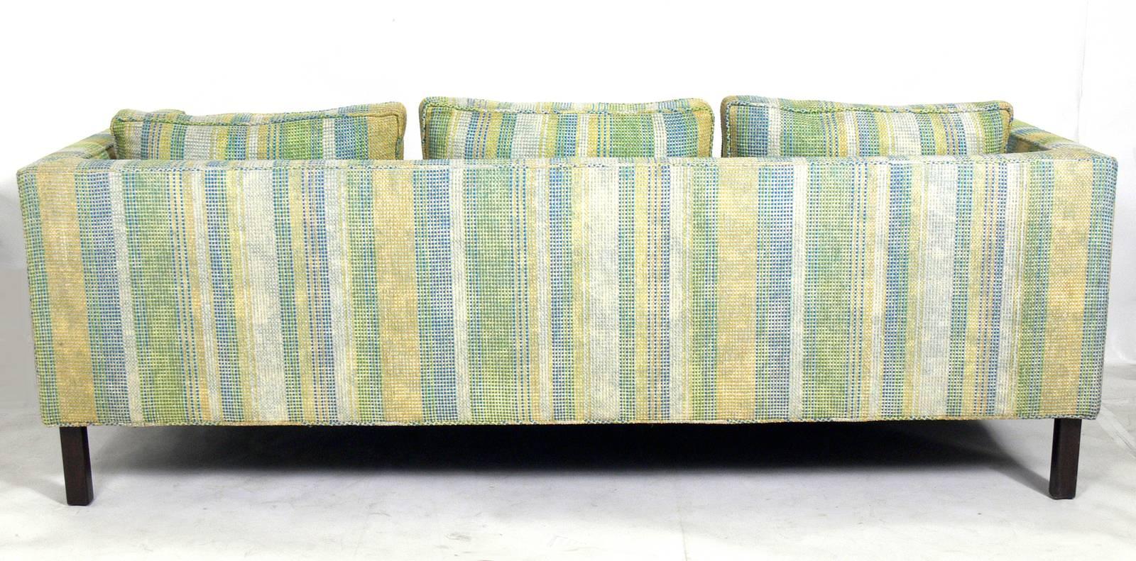 American Clean Lined Sofa Designed by Edward Wormley for Dunbar