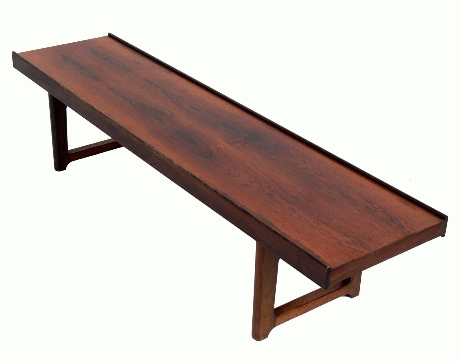 Mid-20th Century Danish Modern Rosewood Bench or Table by Bruksbo