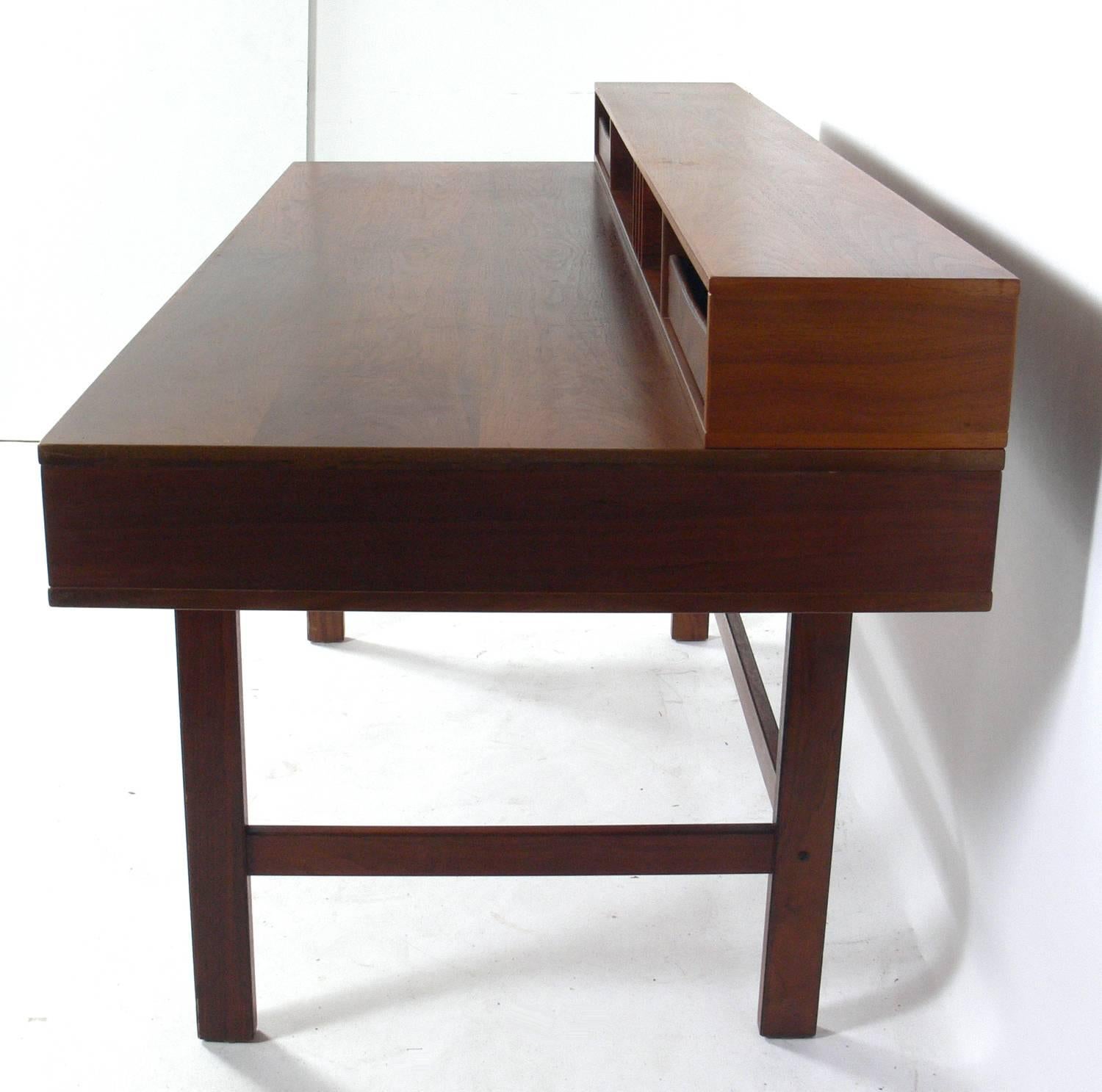 Mid-Century Modern Clean Lined Architectural Danish Modern Desk and Chair by Quistgaard & Moller