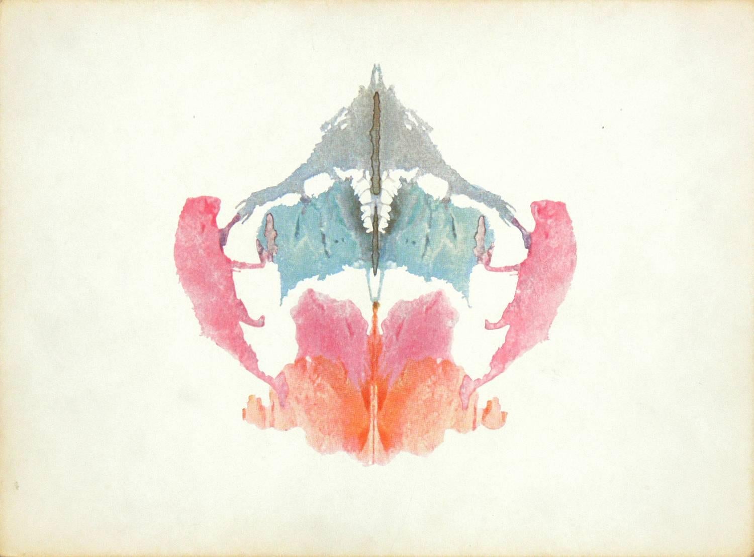 Modern Group of Original Abstract Rorschach Inkblot Test Prints