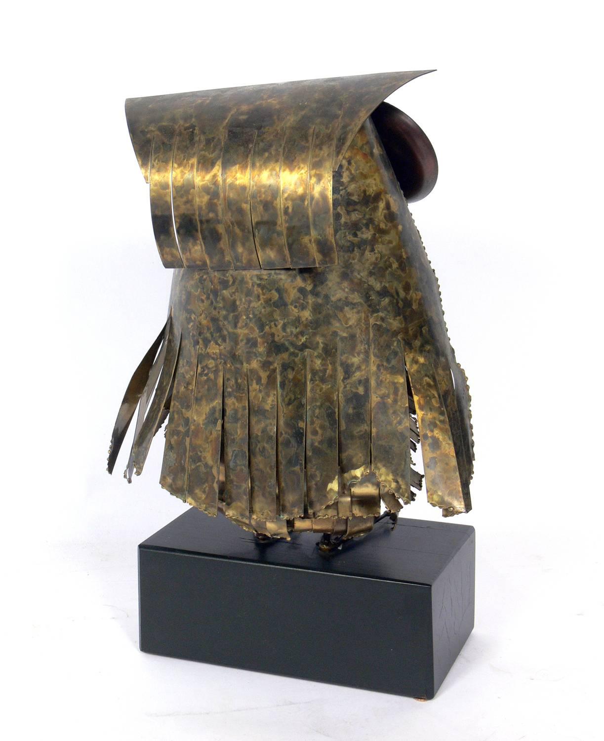 Mid-Century Modern Whimsical Owl Sculpture by Curtis Jere