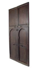 Pair of Exotic Hand-Painted Antique Moroccan Doors