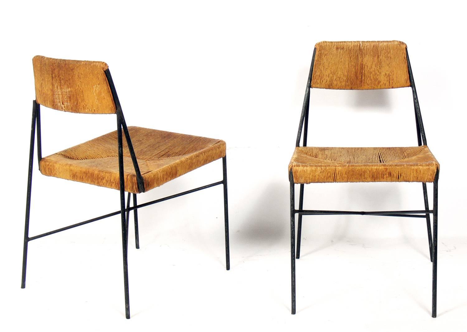 Mid-Century Modern Rare Low Slung Lounge Chairs by Arthur Umanoff for Shaver Howard