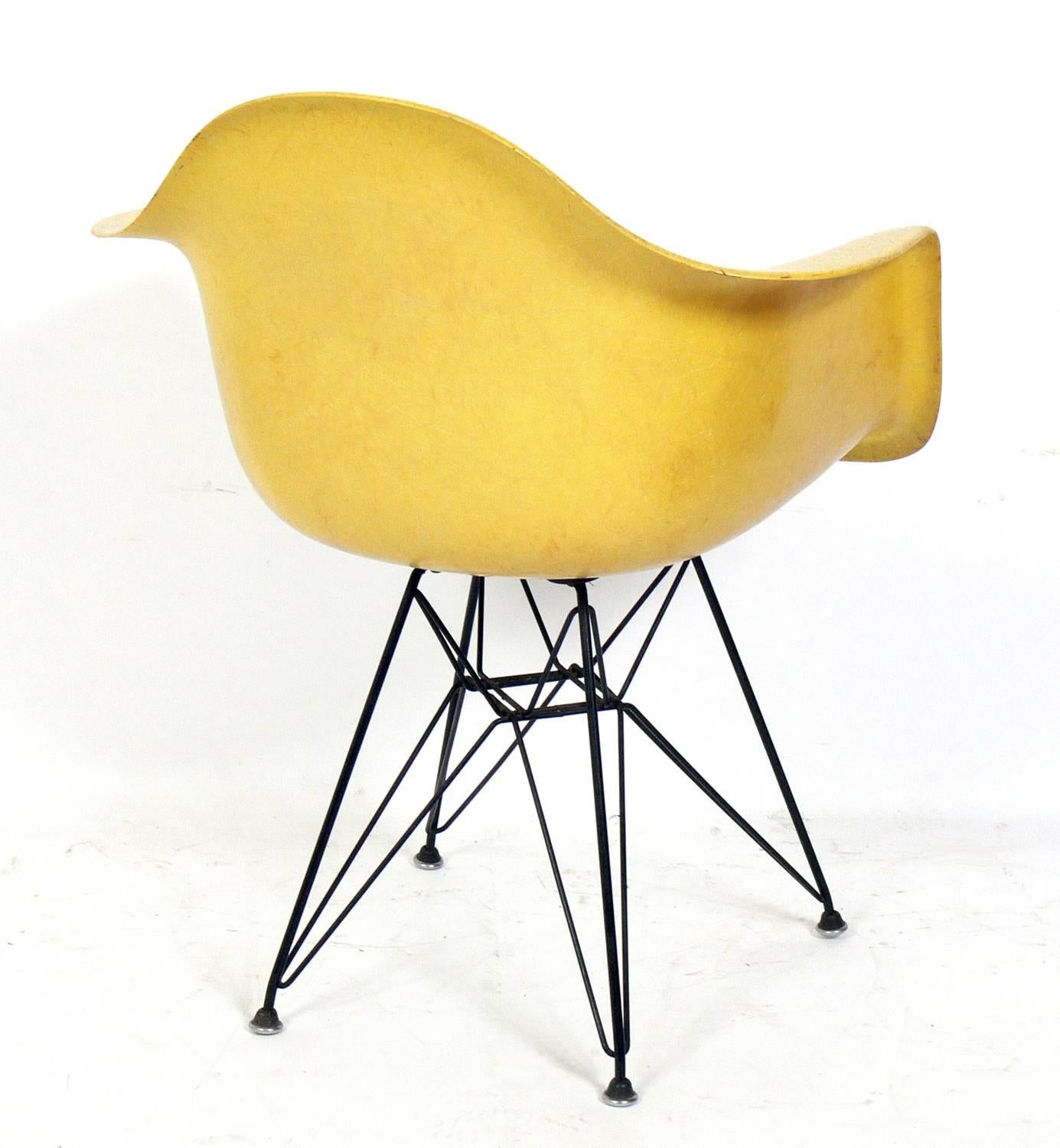 yellow eames chair