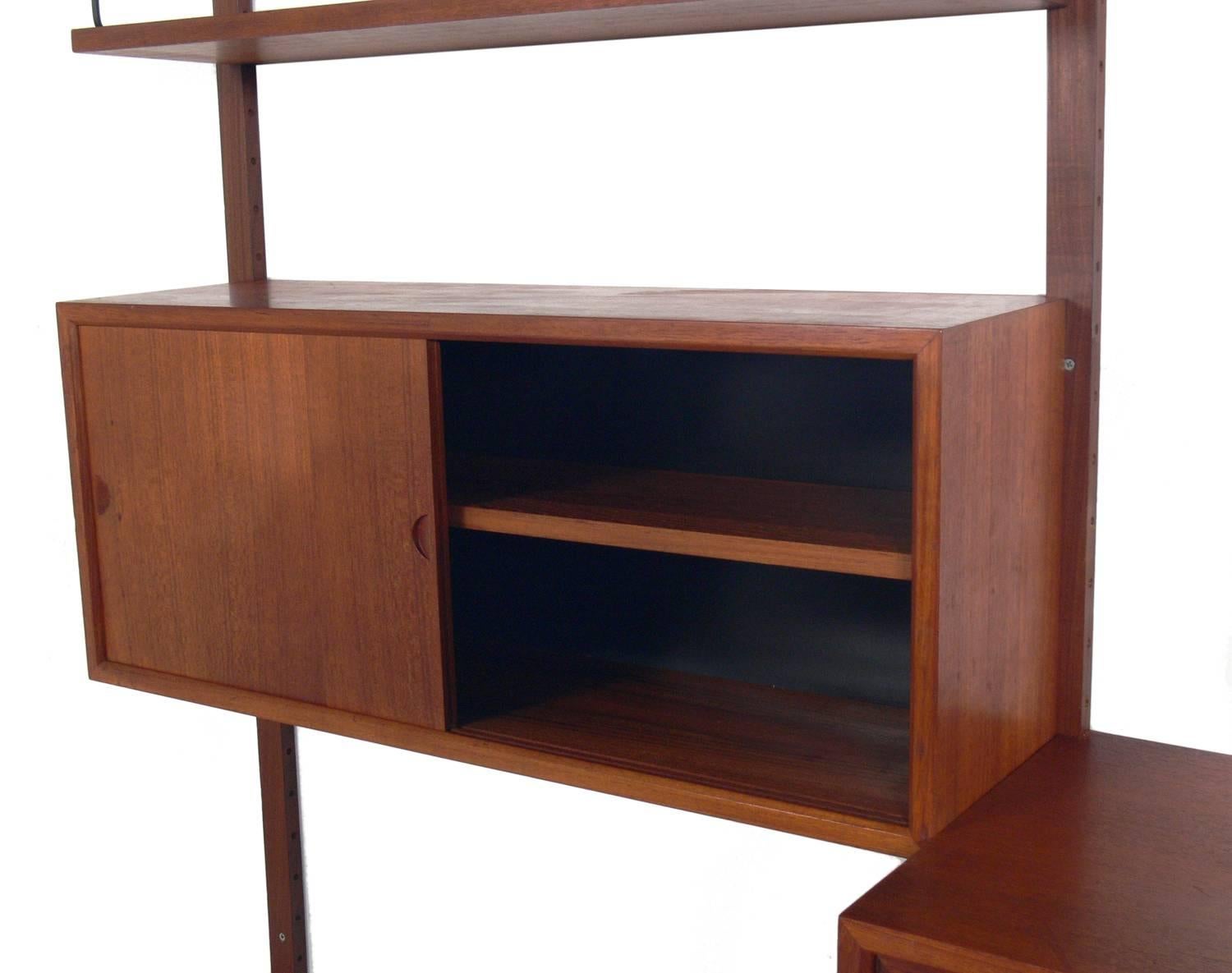 Mid-Century Modern Danish Modern Teak Wall Unit or Home Office by Poul Cadovius