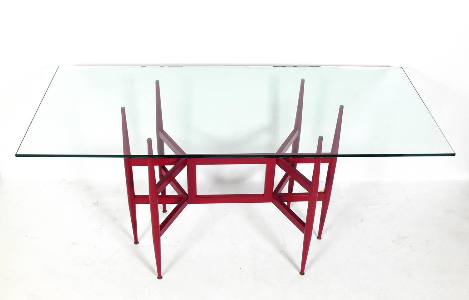 Painted Sculptural Italian Mid-Century Console Table