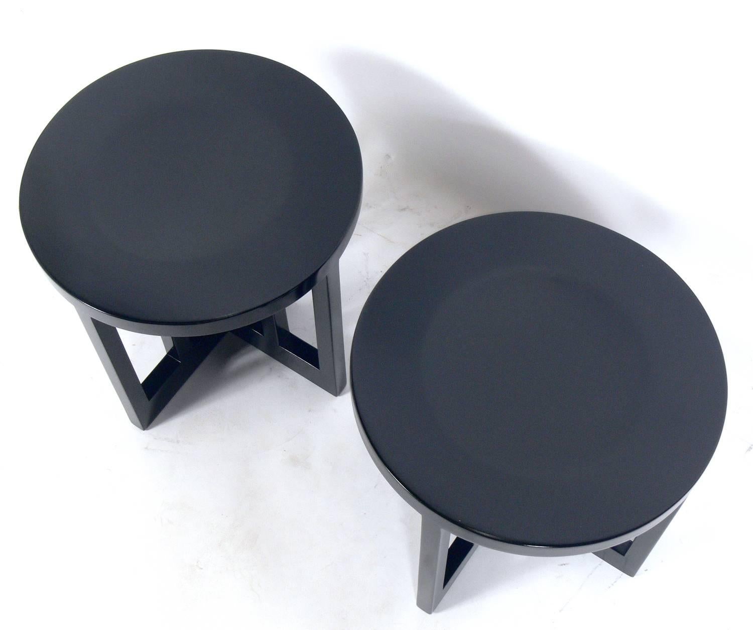 American Pair of Architectural Stools by Richard Meier for Knoll