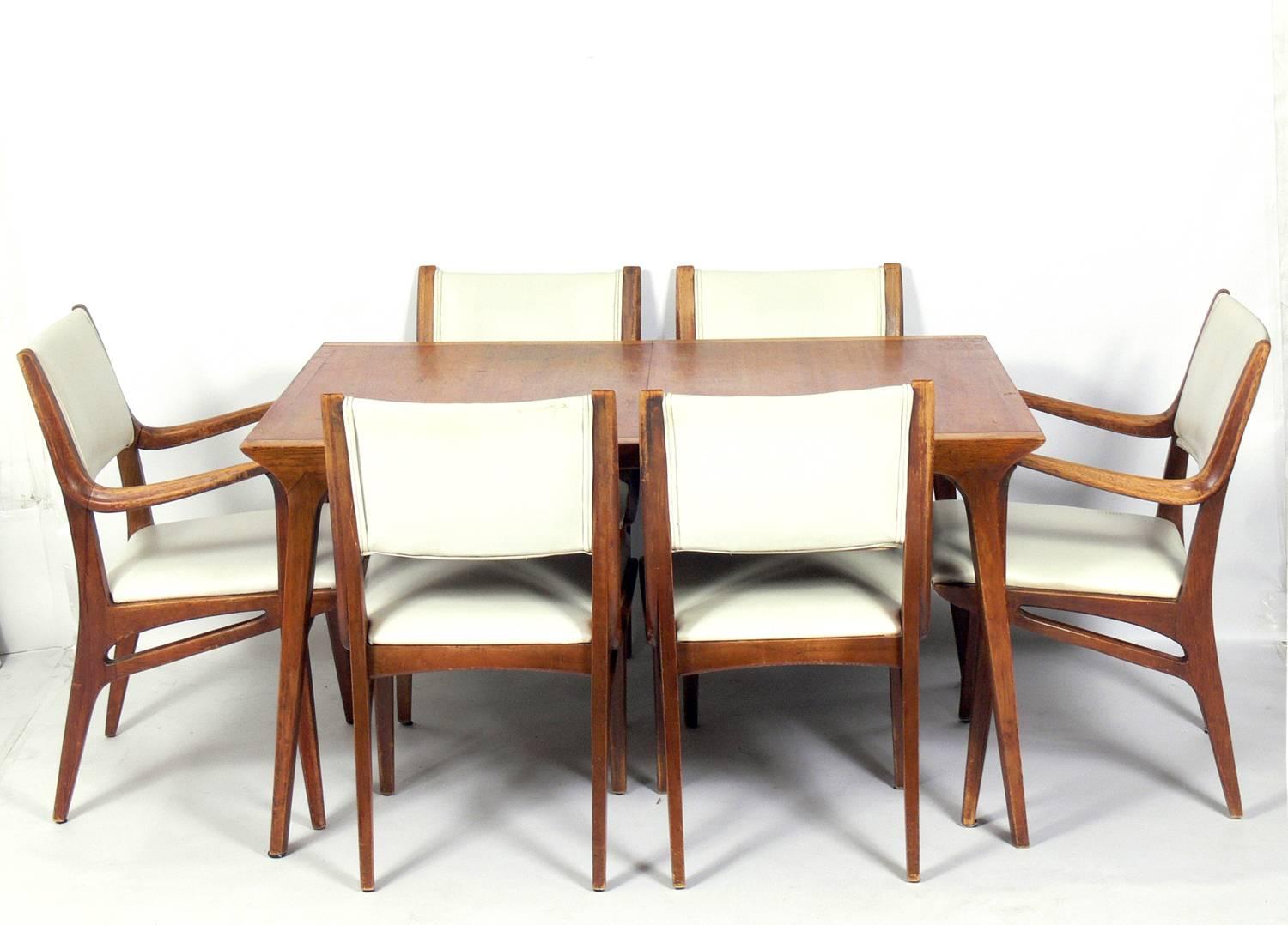 Curvaceous Mid-Century Modern Dining Chairs by John Van Koert for Drexel In Good Condition In Atlanta, GA