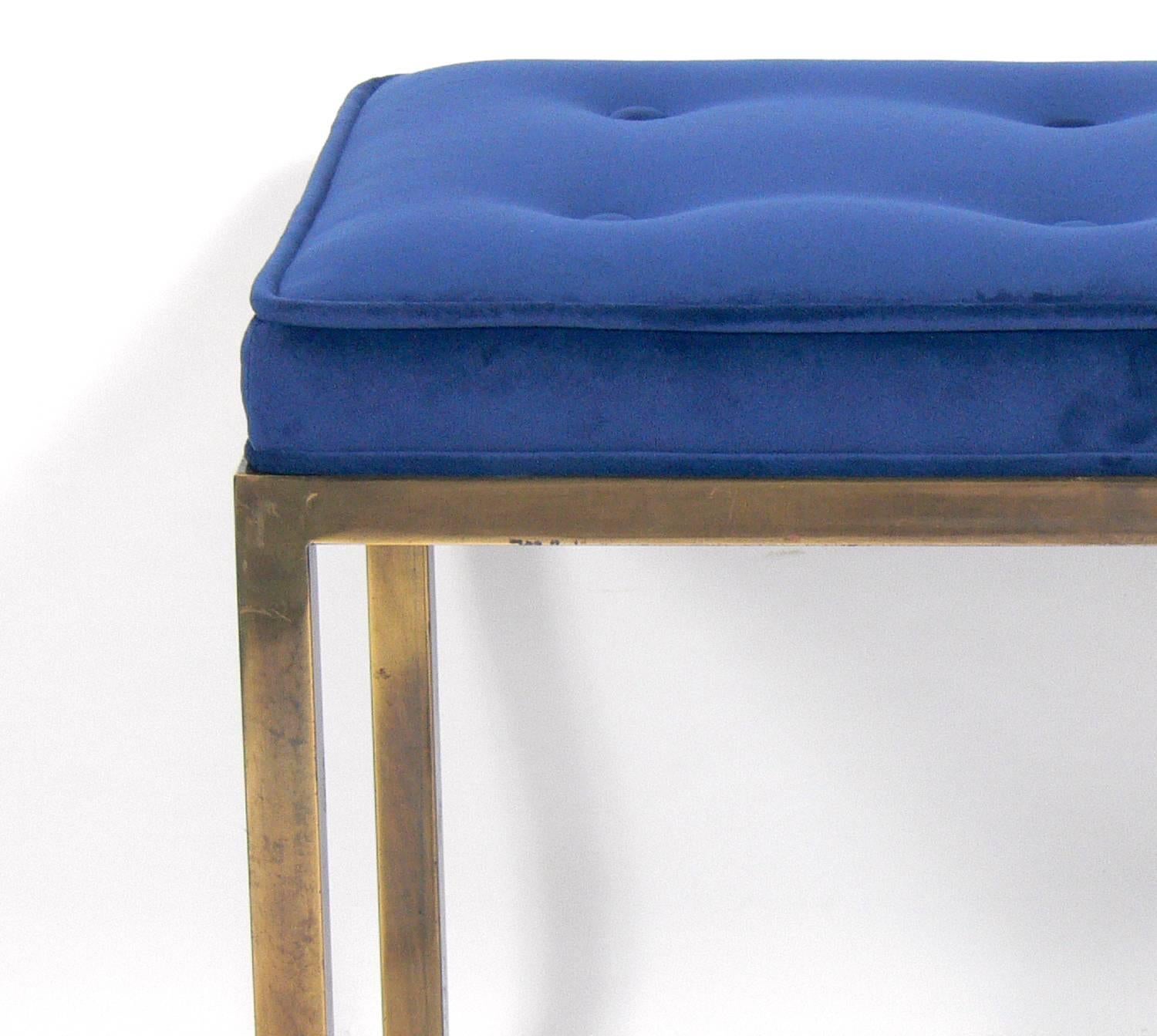 American Clean Lined Brass Bench